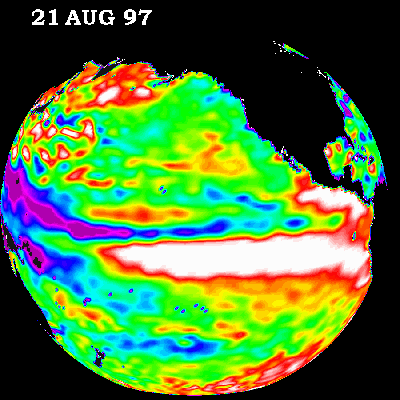 1997年8月21日の海水温