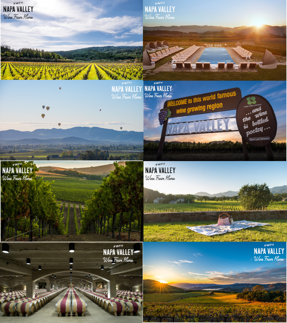 Zoomなどで使える美しい背景画像 ナパ観光協会が提供 カリフォルニアワインのお勝手口
